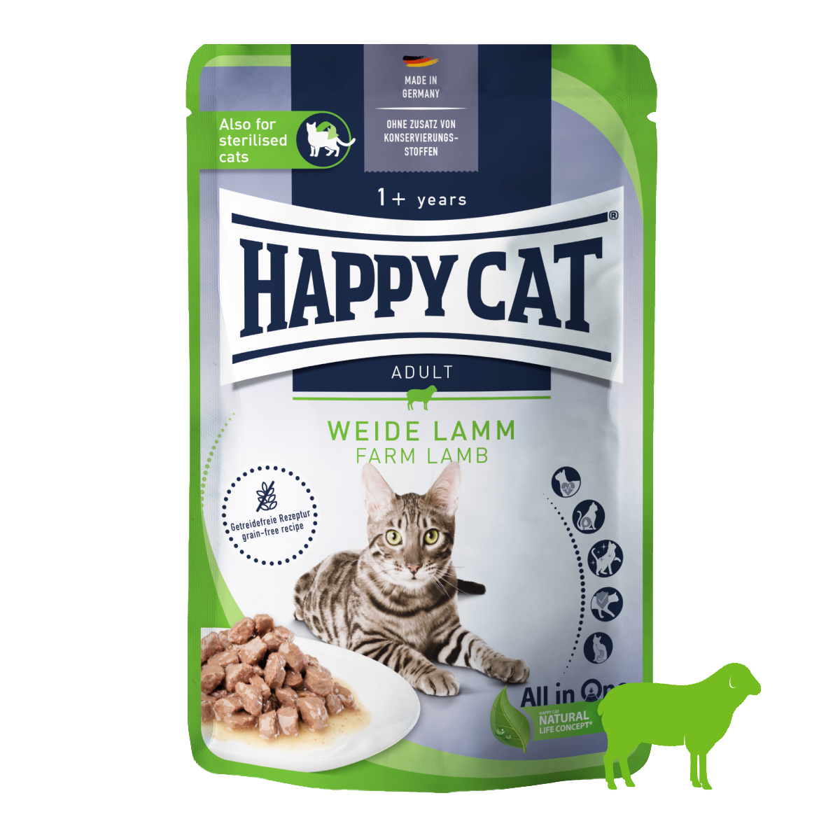 牧畜のラム パウチ 成猫・避妊去勢