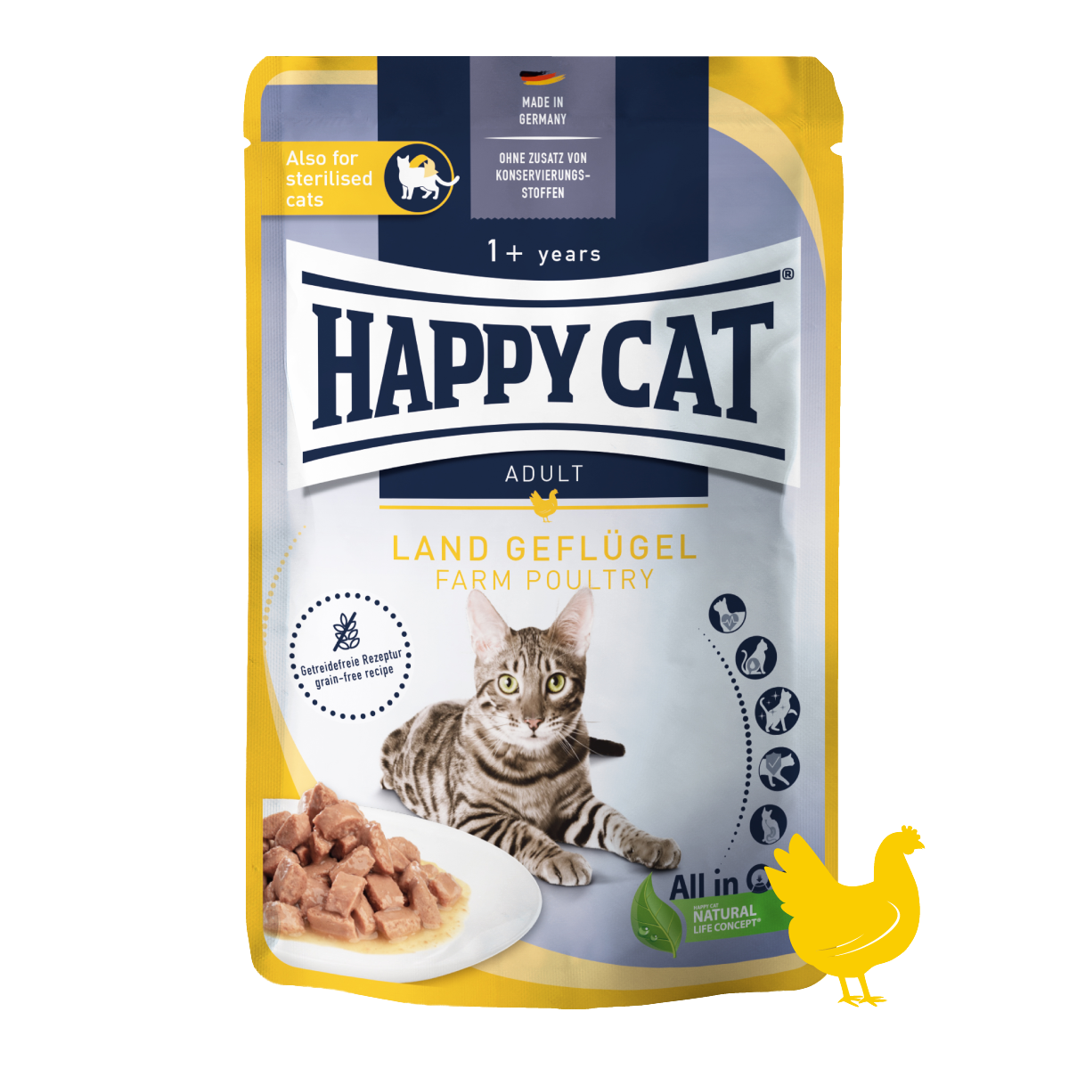 平飼いチキン パウチ 成猫・避妊去勢